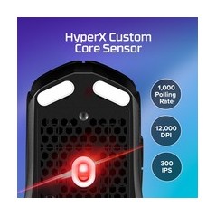 HyperX Pulsefire Haste 2 Optical Gaming Mouse - Lightweight, Ultra-Fast, and Wired - Black - Enhance Your Gaming Experience!